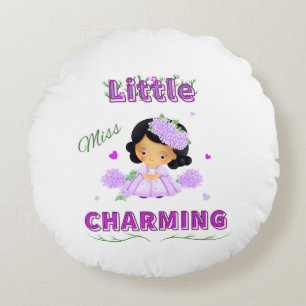 Little miss charming round cushion