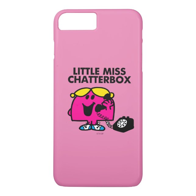 Little Miss Chatterbox & Black Telephone Case-Mate iPhone Case (Back)