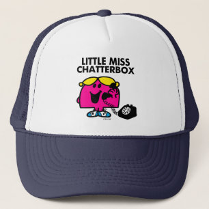 Little Miss Chatterbox & Black Telephone Trucker Hat