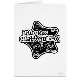 Little Miss Chatterbox Black & White Star