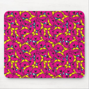 Little Miss Chatterbox   Bright Pink Pattern Mouse Pad