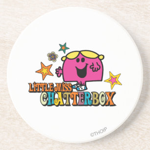 Little Miss Chatterbox & Colourful Stars Coaster