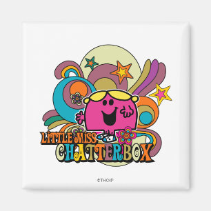 Little Miss Chatterbox & Colourful Swirls Magnet