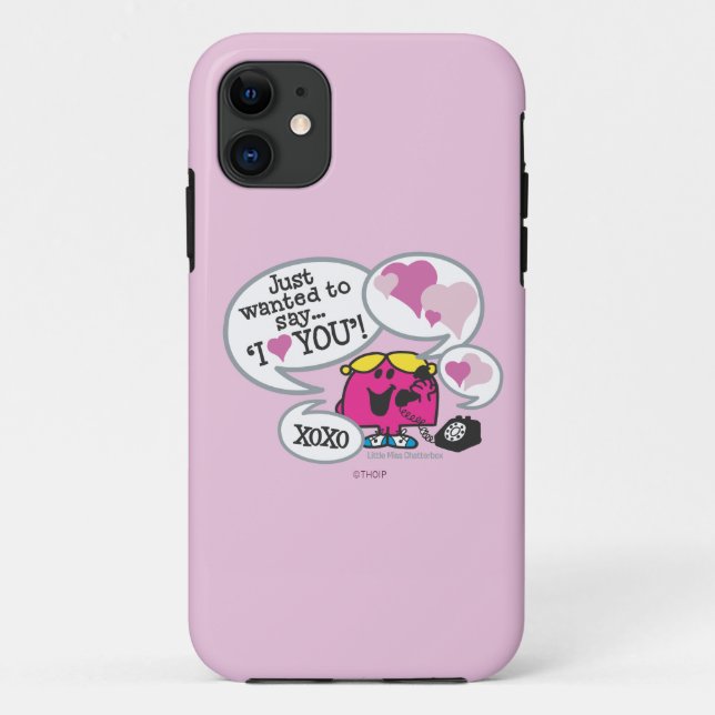 Little Miss Chatterbox Says I Love You Case-Mate iPhone Case (Back)