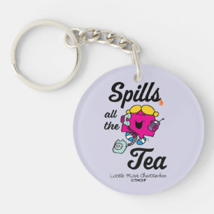 Little Miss Chatterbox Spills All The Tea Key Ring