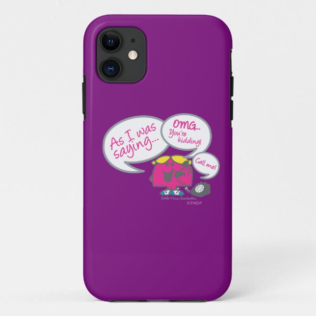 Little Miss Chatterbox & Telephone Case-Mate iPhone Case (Back)