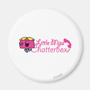 Little Miss Chatterbox Telephone Cord Lettering Magnet