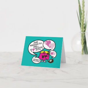 Little Miss Chatterbox   Valentine Holiday Card