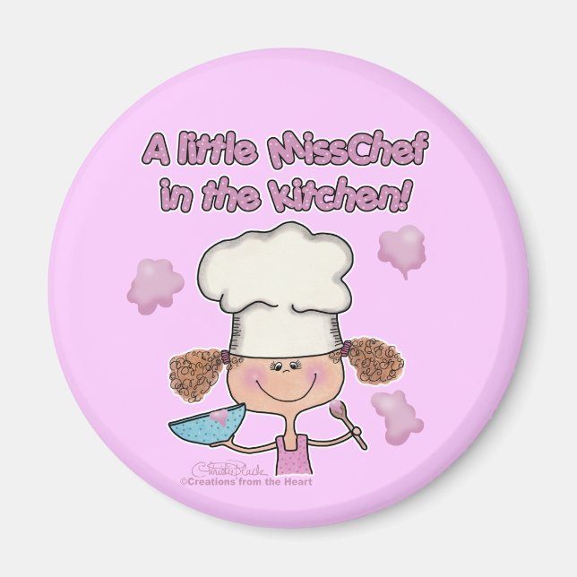 Little Miss Chef Magnet (Front)