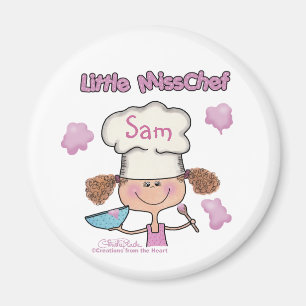 Little Miss Chef Personalise Magnet