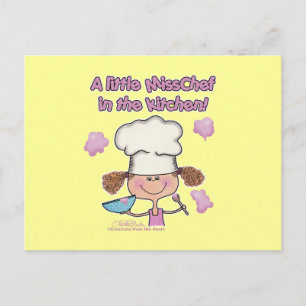 Little Miss Chef Postcard