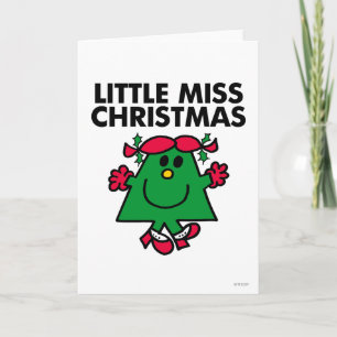 Little Miss Christmas Smile Holiday Card