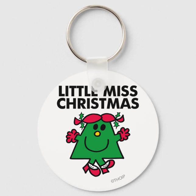 Little Miss Christmas Smile Key Ring (Front)