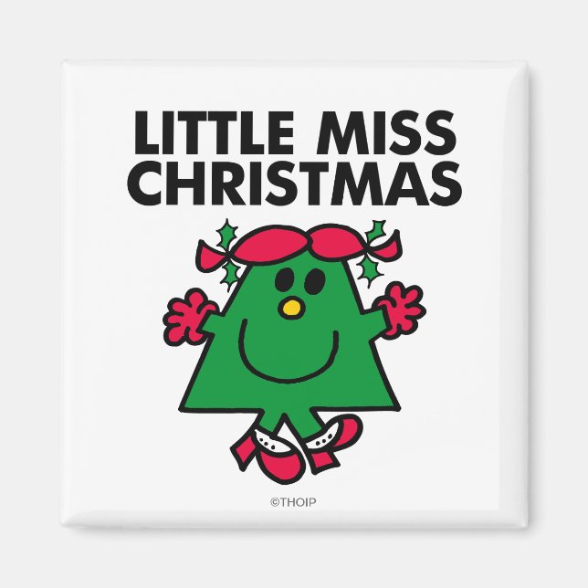 Little Miss Christmas Smile Magnet (Front)