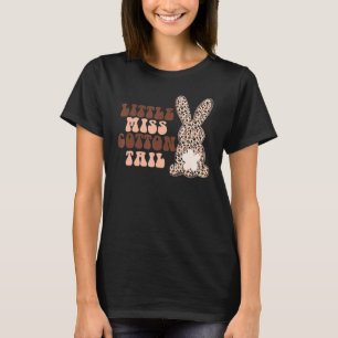 Little Miss Cottontail Leopard Cheetah Cute Bunny  T-Shirt