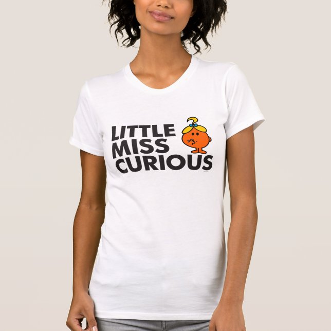 Little Miss Curious | Black Lettering Baby T-Shirt (Front)