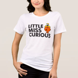Little Miss Curious Black Lettering Tri-Blend Shirt