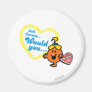 Little Miss Curious Valentine's Day Wish Magnet