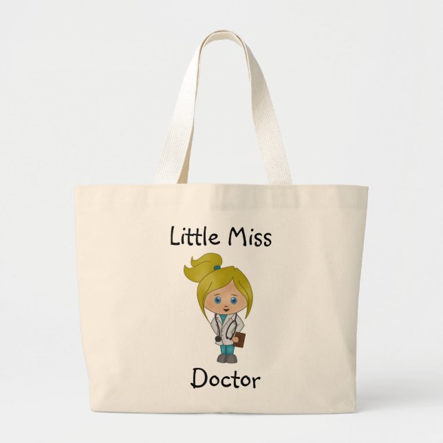 Little Miss Doctor - Cute Blonde Tote Bag (Front)