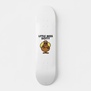 Little Miss Dotty Black Lettering Skateboard