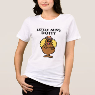 Little Miss Dotty Black Lettering Tri-Blend Shirt