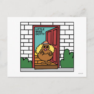 Little Miss Dotty Open Door Postcard