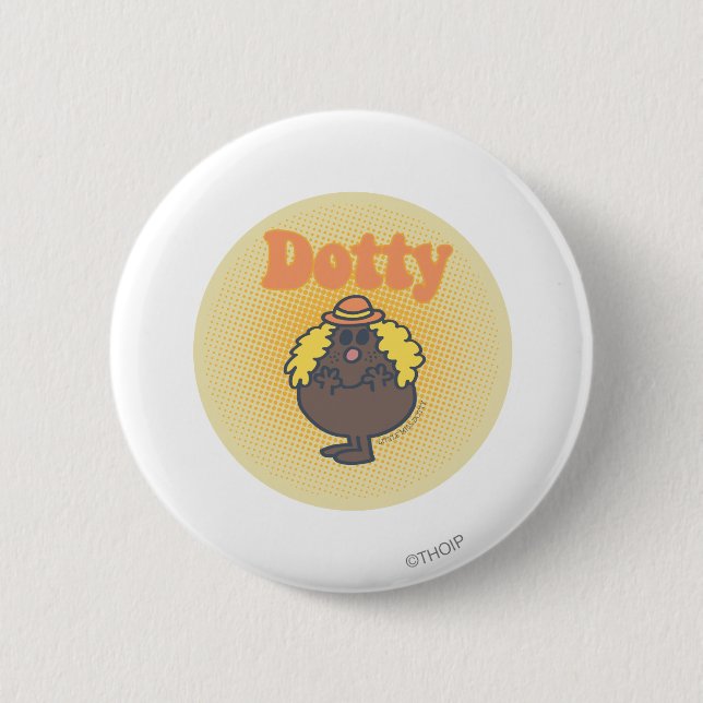 Little Miss Dotty | Spotlight 6 Cm Round Badge (Front)