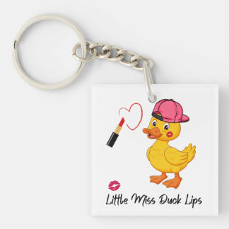 "Little Miss Duck Lips" Keychain