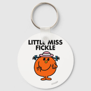 Little Miss Fickle   Black Lettering Key Ring