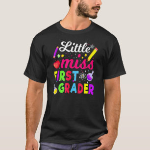 Little Miss First Grade Back To School 1st Grader T-Shirt