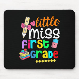 Little Miss First Grade Ck To School 1st Grader Mouse Pad