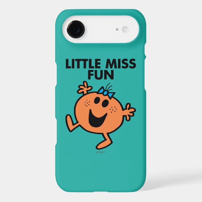 Little Miss Fun Waving Joyously Case-Mate iPhone Case (Back)