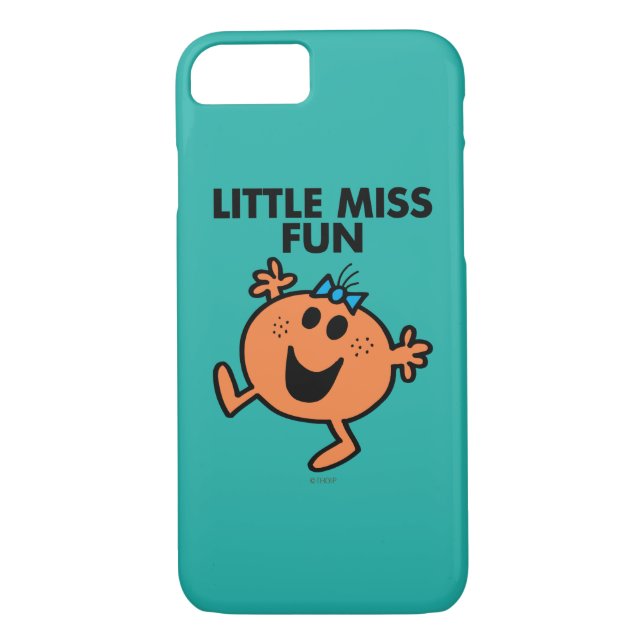 Little Miss Fun Waving Joyously Case-Mate iPhone Case (Back)