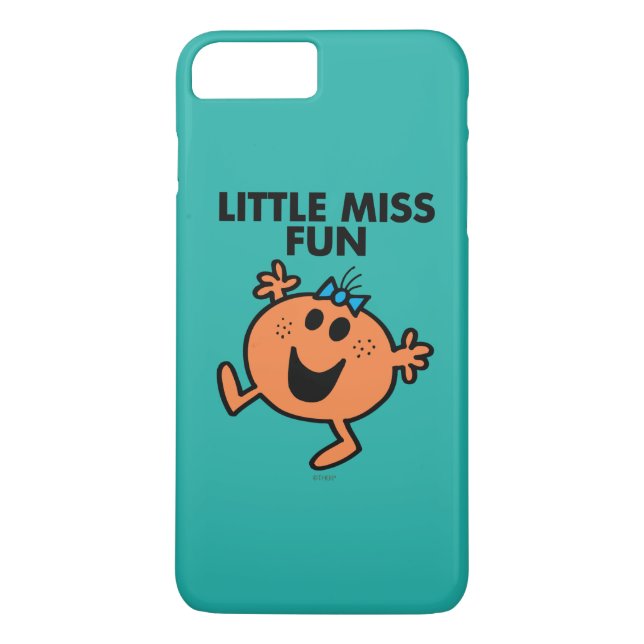 Little Miss Fun Waving Joyously Case-Mate iPhone Case (Back)