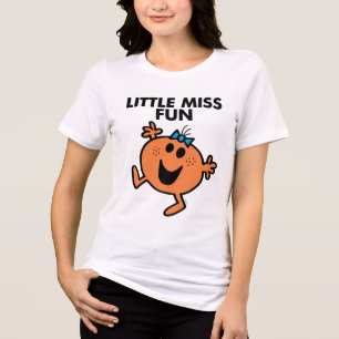 Little Miss Fun Waving Joyously Tri-Blend Shirt