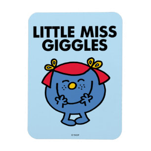 Little Miss Giggles Black Lettering Magnet