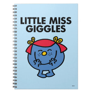 Little Miss Giggles   Black Lettering Notebook