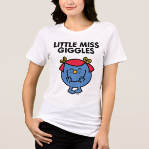 Little Miss Giggles Black Lettering Tri-Blend Shirt