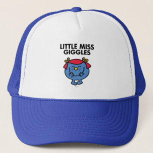 Little Miss Giggles Black Lettering Trucker Hat