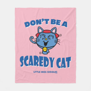 Little Miss Giggles Scaredy Cat Halloween Fleece Blanket