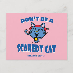 Little Miss Giggles Scaredy Cat Halloween Postcard