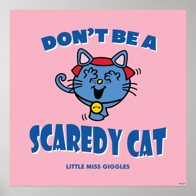 Little Miss Giggles Scaredy Cat Halloween Poster (Front)