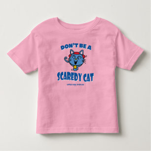 Little Miss Giggles Scaredy Cat Halloween Toddler T-Shirt
