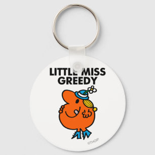 Little Miss Greedy Licking Her Lips Key Ring