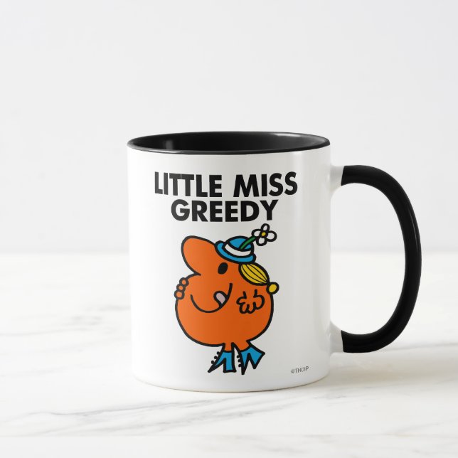 Little Miss Greedy Licking Her Lips Mug (Right)