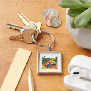 Little Miss Group Of Friends Key Ring