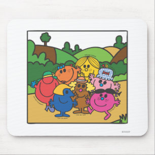 Little Miss Group Of Friends Mouse Pad