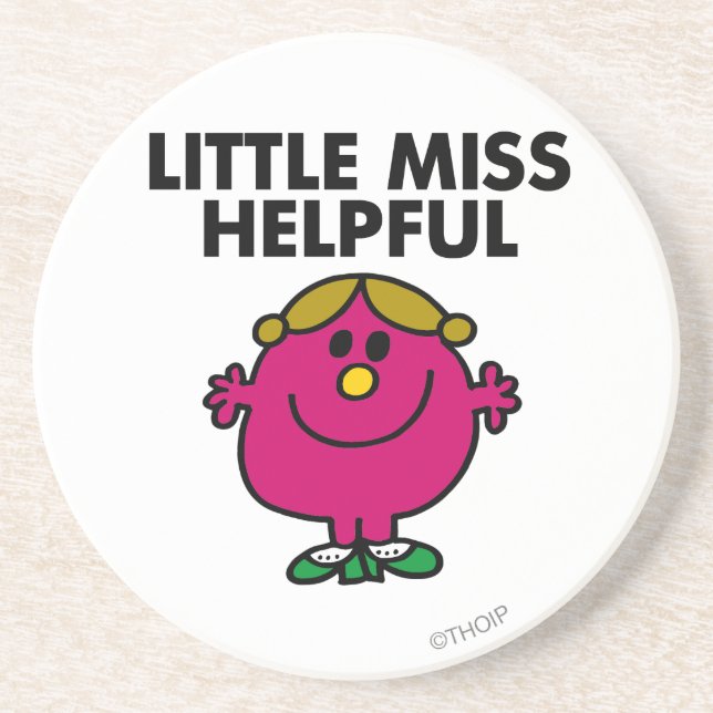 Little Miss Helpful Classic Coaster (Front)
