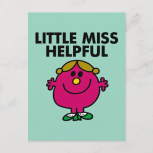 Little Miss Helpful Classic Postcard