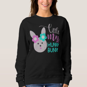 Little Miss Hunny Bunny Cute Easter Bunny Vintage Sweatshirt